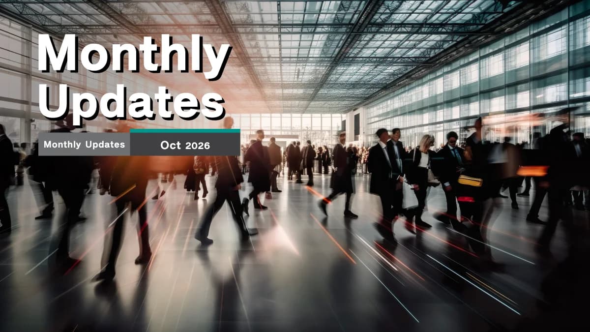 Monthly Updates Oct 2026